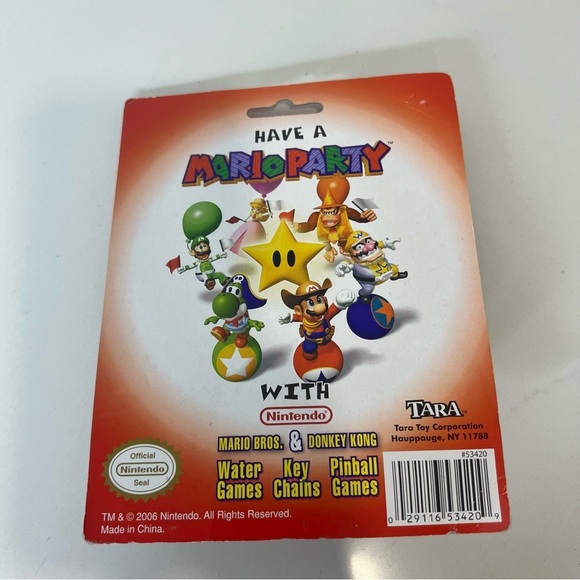 Vintage Tara Toys Nintendo Mario and Donkey Kong Key Chains Set Mario Party New - Picture 5 of 7